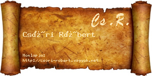 Csóri Róbert névjegykártya
