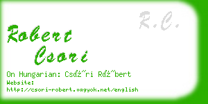 robert csori business card